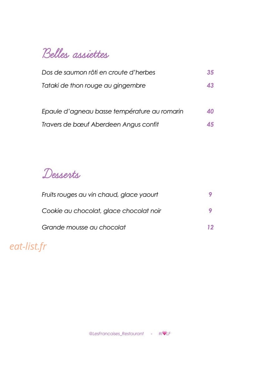 Les Françaises — carte page 3