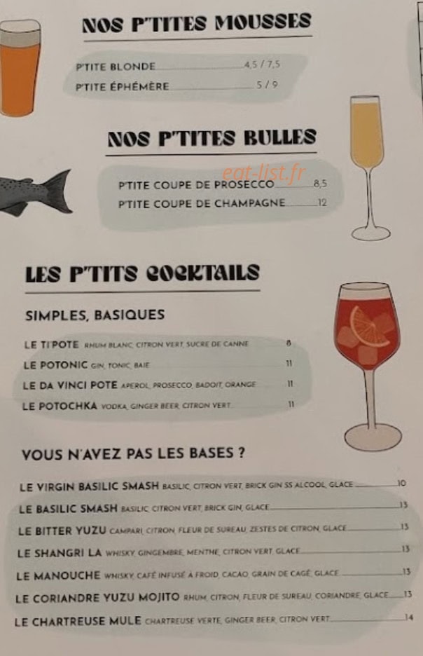 Les P'tits Potes — carte page 2