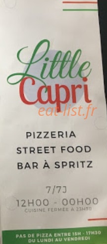 Little Capri — carte page 1
