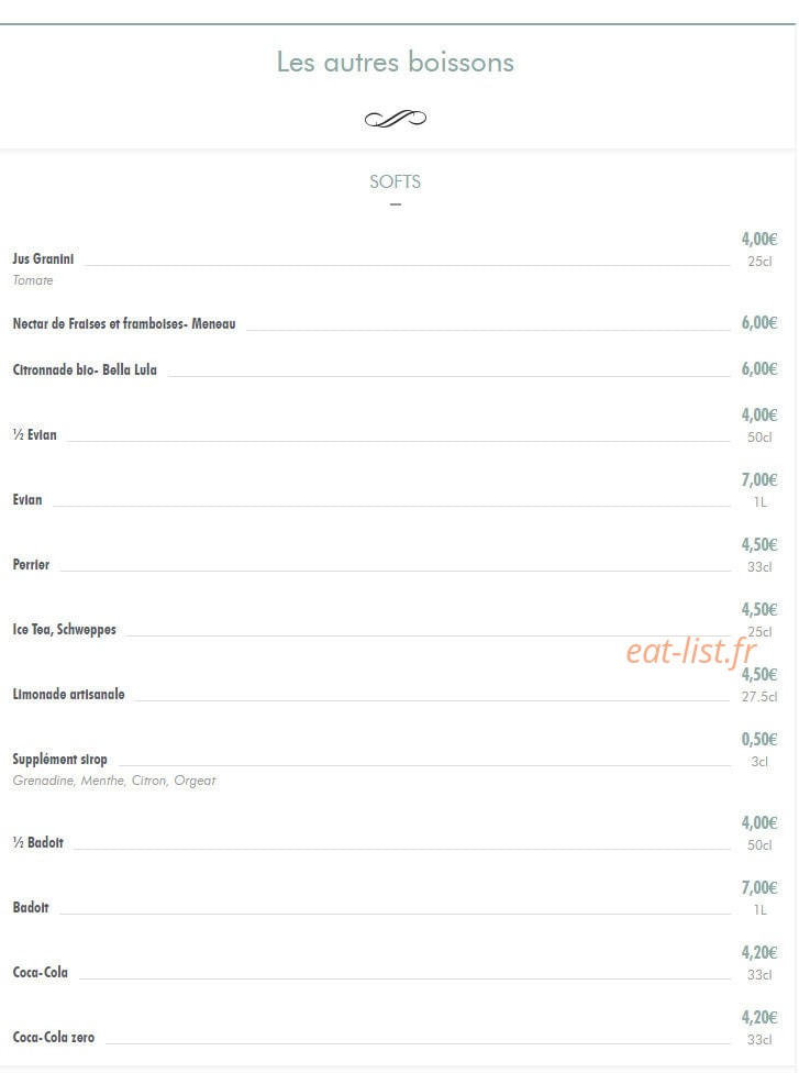 Lou Bistrot — carte page 4