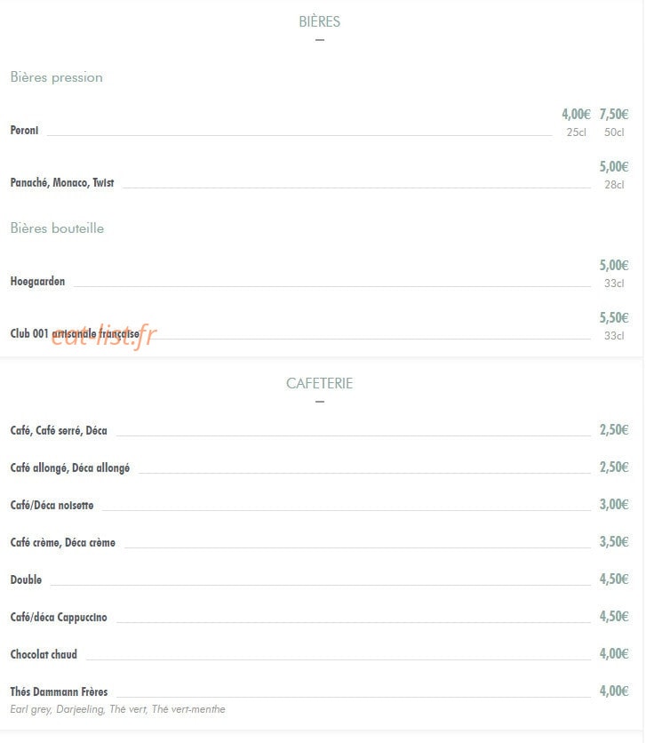 Lou Bistrot — carte page 5
