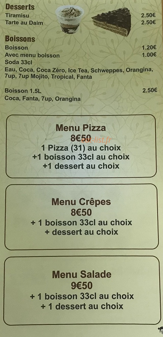 Maman Pizza & Crêpes — carte page 6