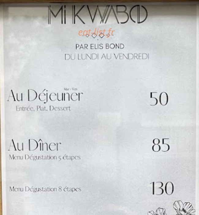 Mi Kwabo — carte page 1