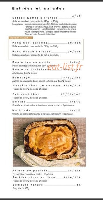 MiMi Traiteur — carte page 5
