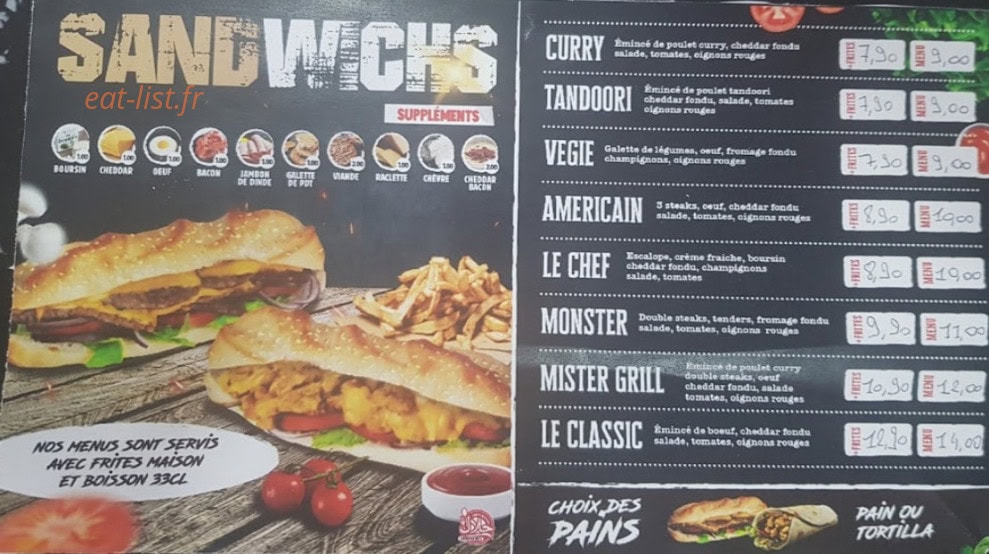 Mister Grill — carte page 2