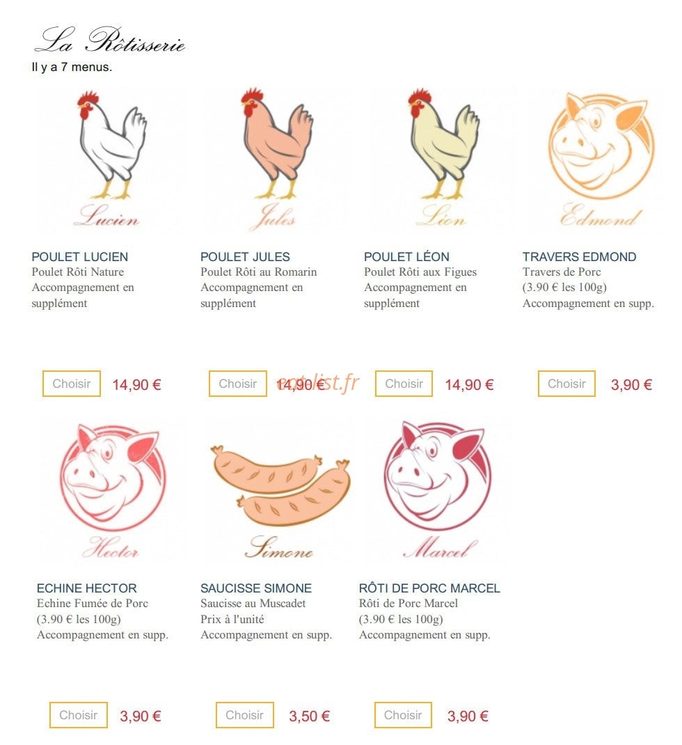 Mon Petit Poulet — carte page 3