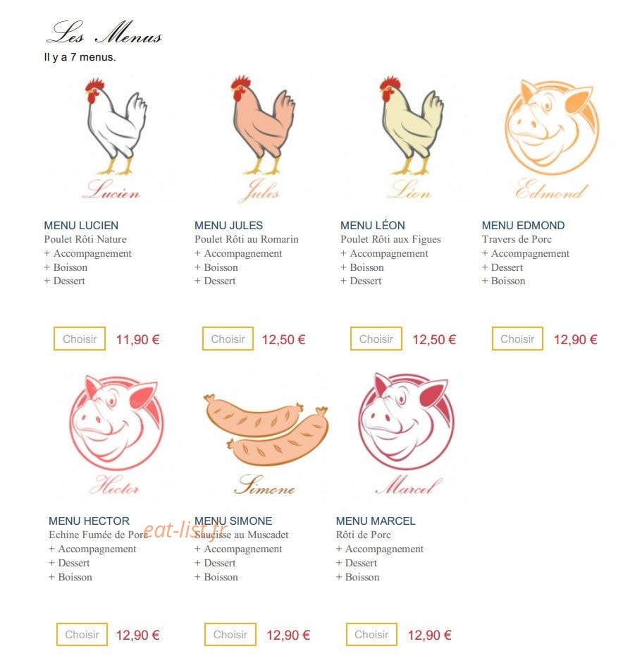 Mon Petit Poulet — carte page 1