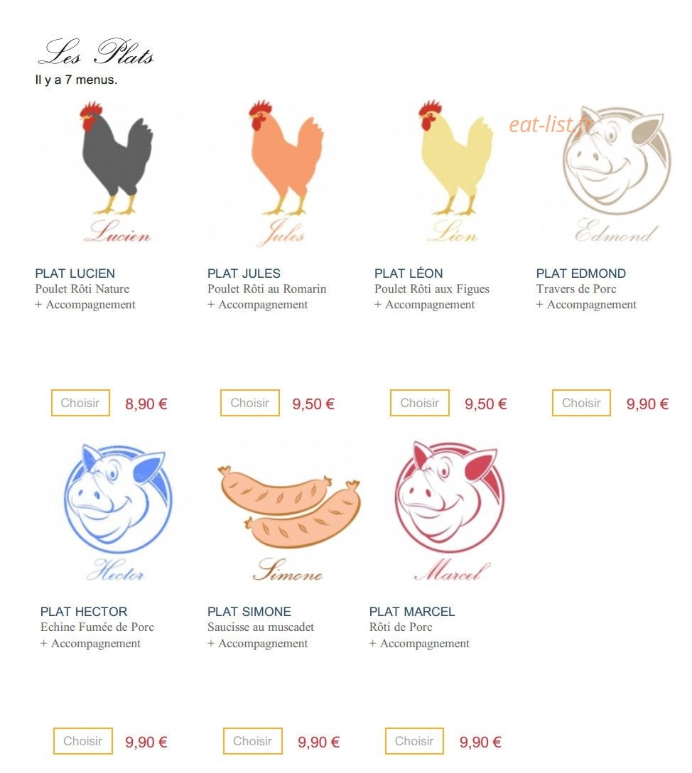 Mon Petit Poulet — carte page 2