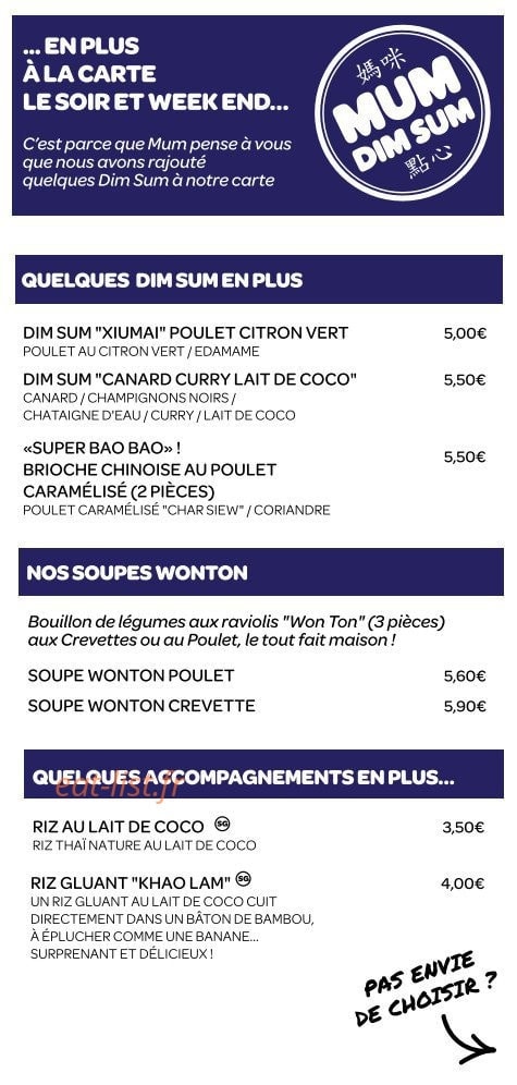Mum Dim Sum — carte page 5