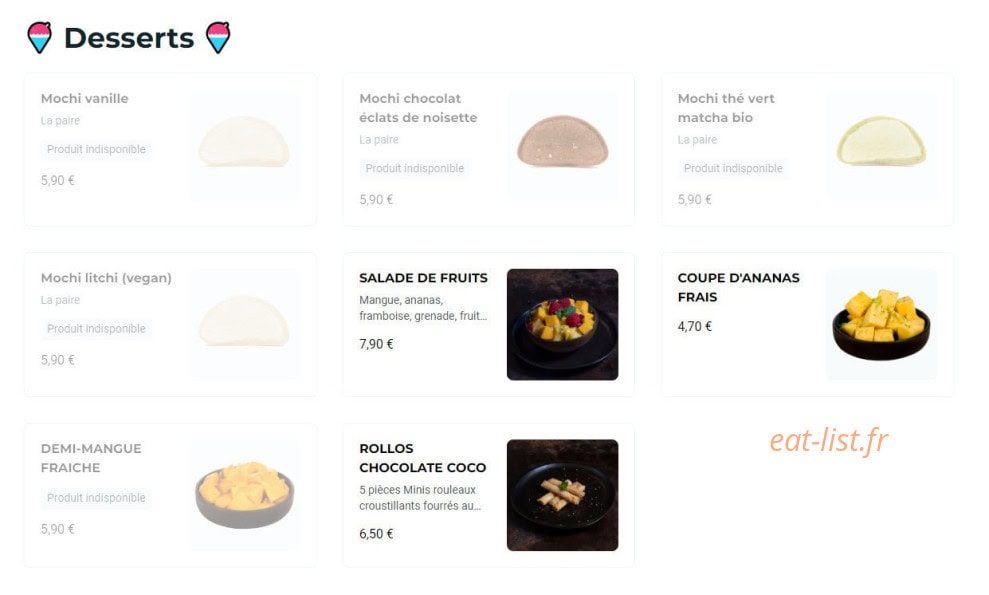 NKI sushi — carte page 6