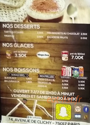 O'Five Pizza — carte page 2