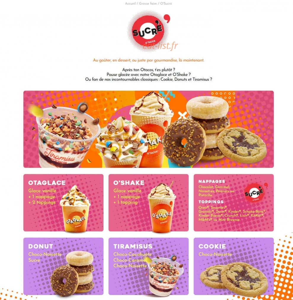 O'tacos — carte page 4