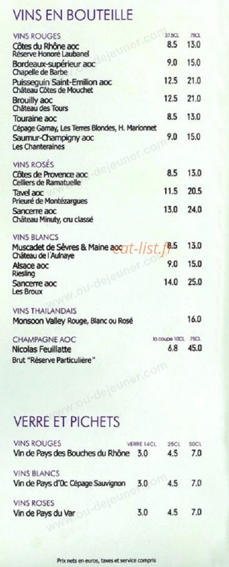 Orchidée Thai — carte page 2