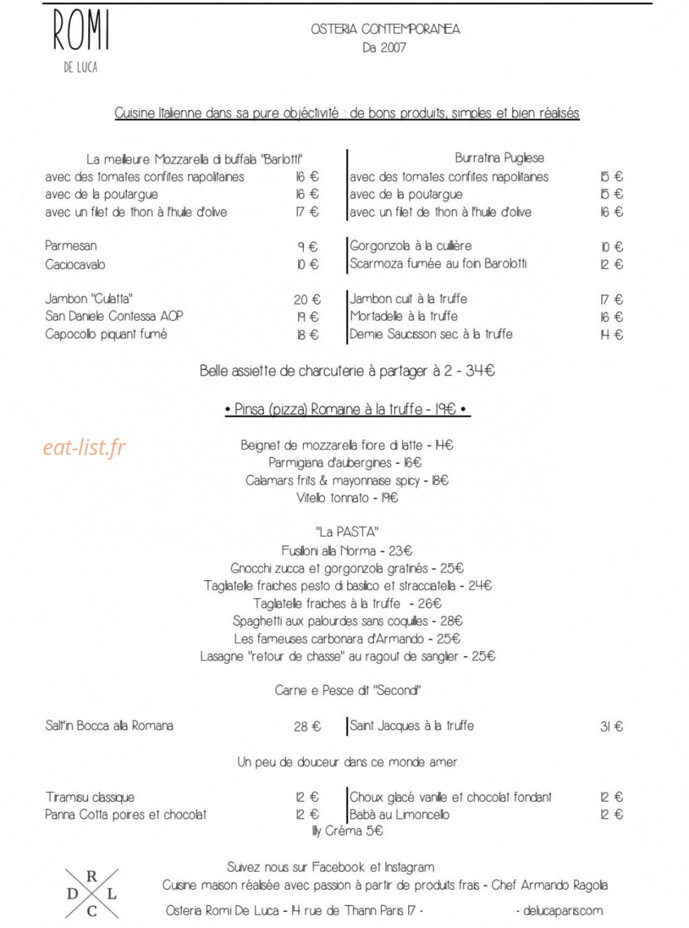 Osteria Romi De Luca — carte page 2