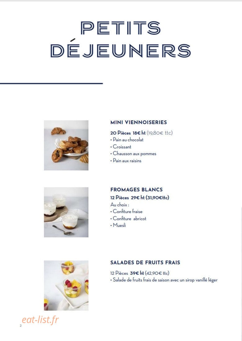 Paris Baguette — carte page 2
