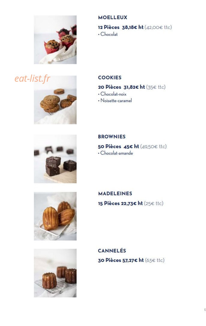 Paris Baguette — carte page 13