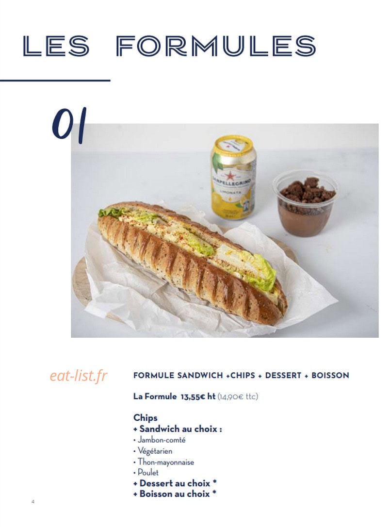 Paris Baguette — carte page 4