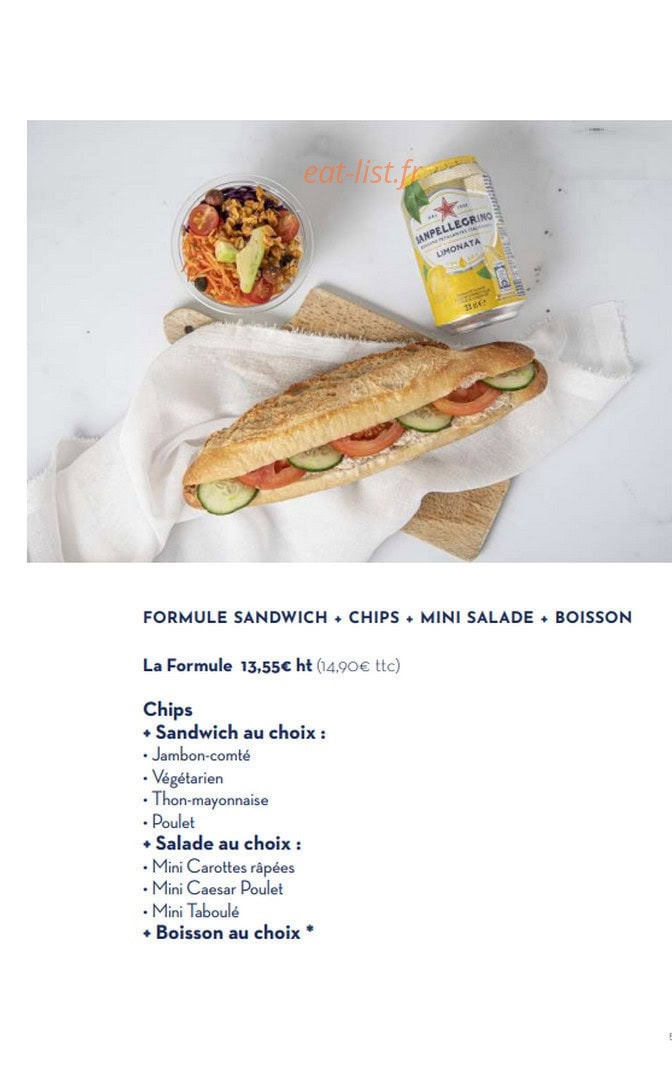 Paris Baguette — carte page 5