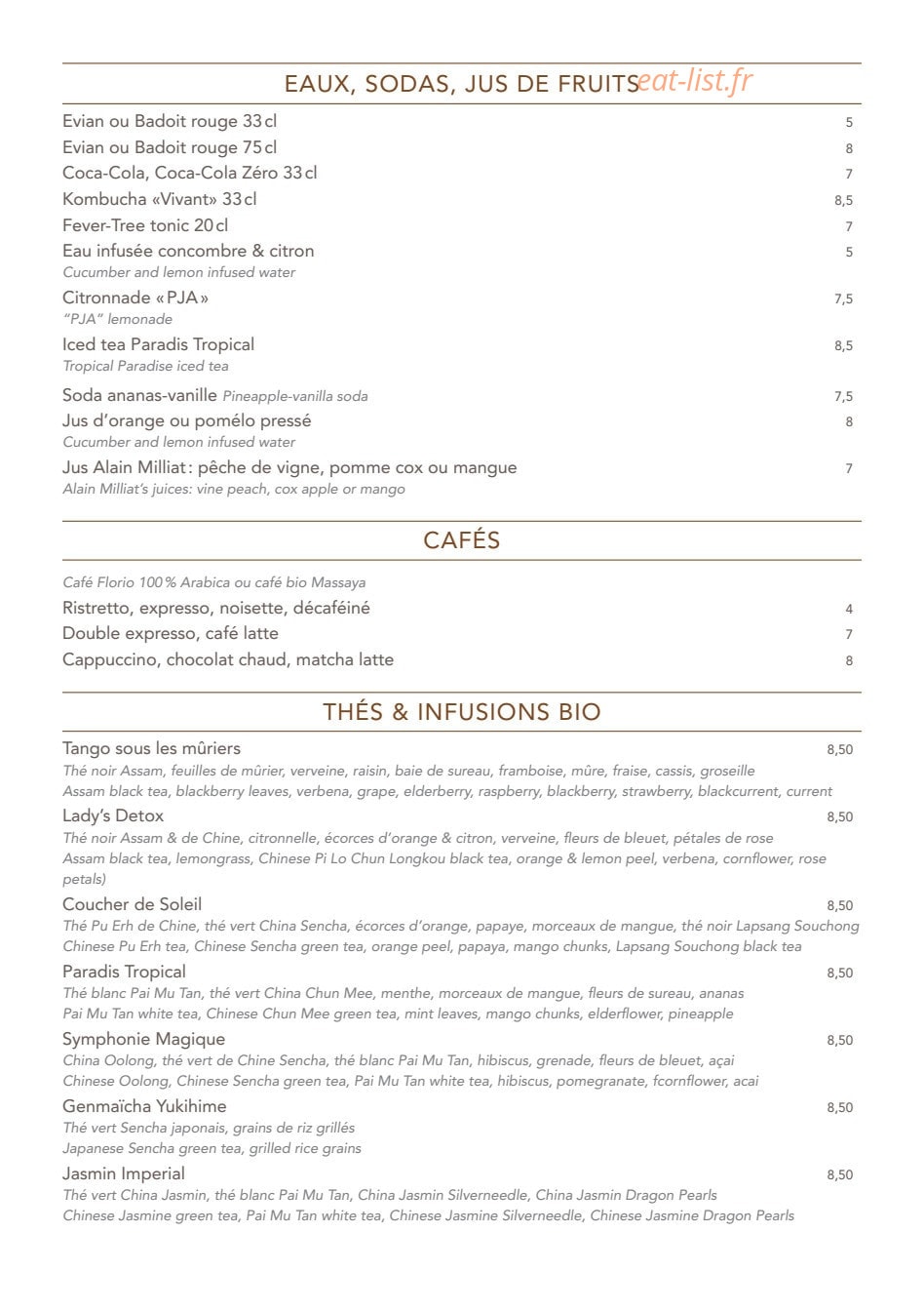 Paris j'Adore — carte page 12