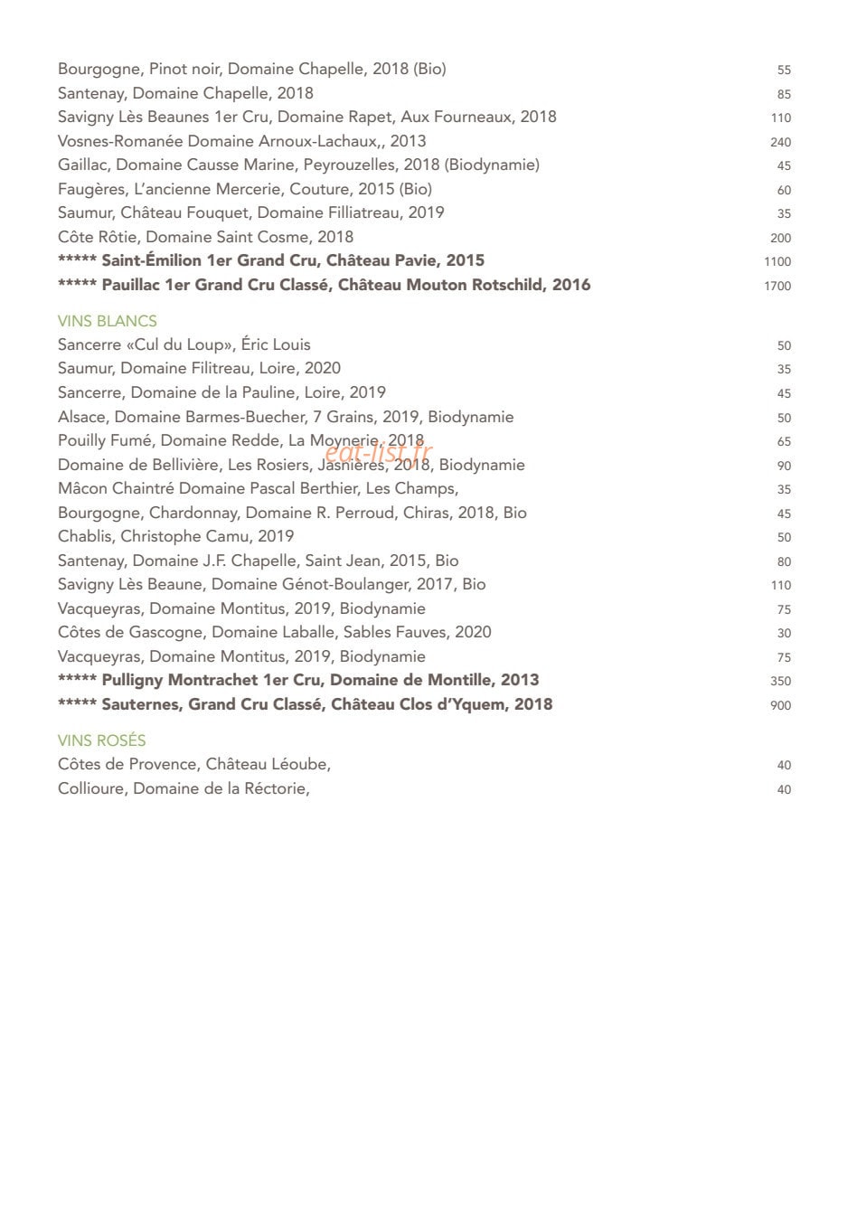 Paris j'Adore — carte page 17