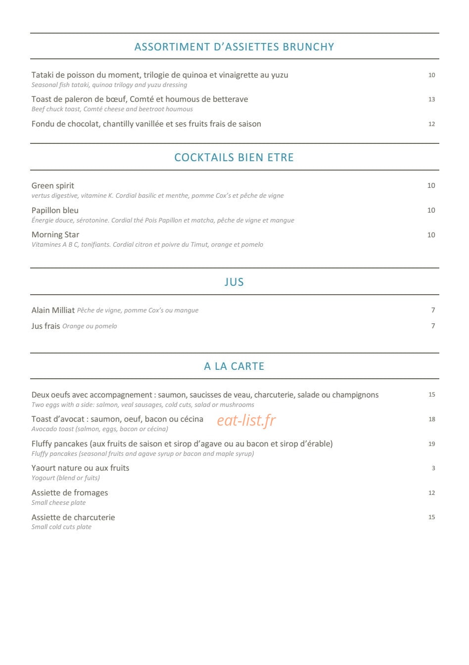 Paris j'Adore — carte page 9