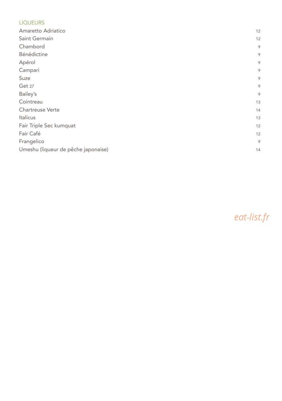 Paris j'Adore — carte page 20