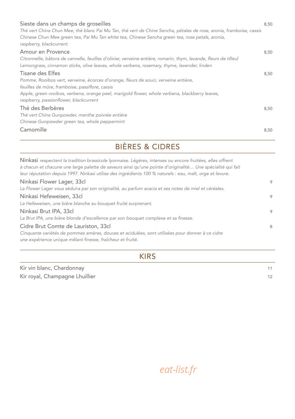 Paris j'Adore — carte page 13