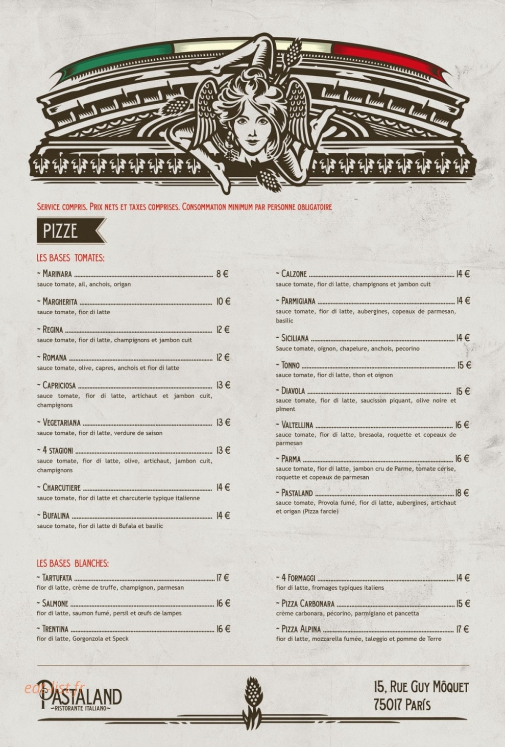Pastaland — carte page 4