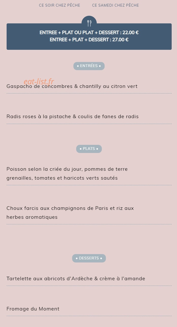 Pêche — carte page 1