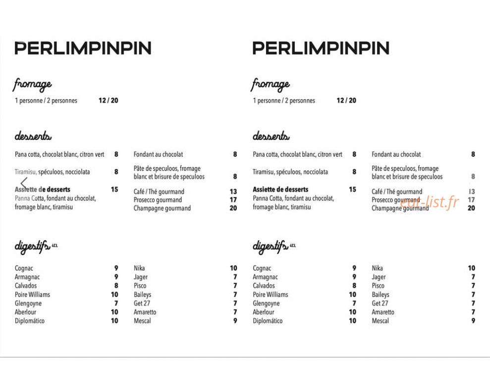 Perlimpinpin — carte page 2