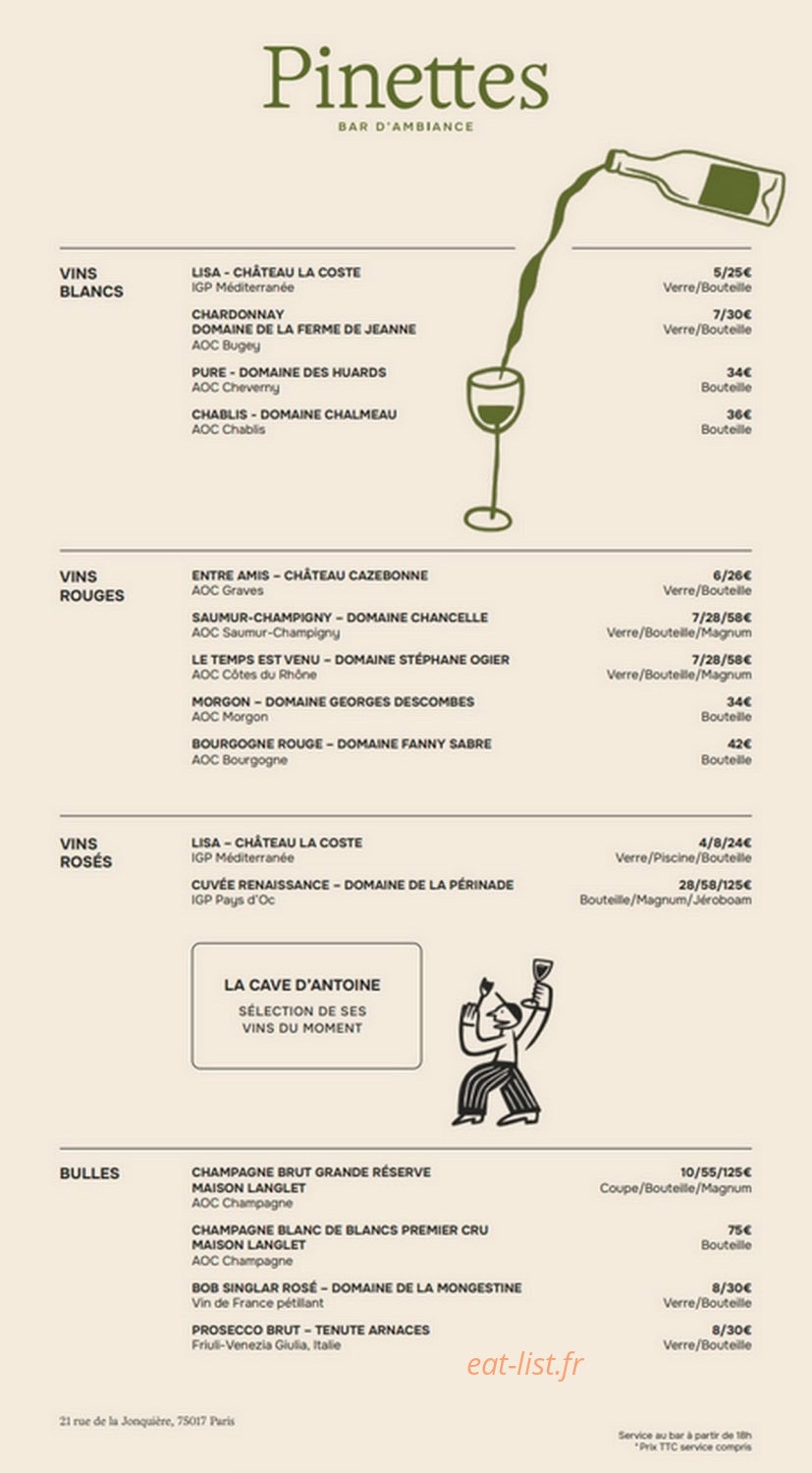 Pinettes - Bar d'ambiance — carte page 3