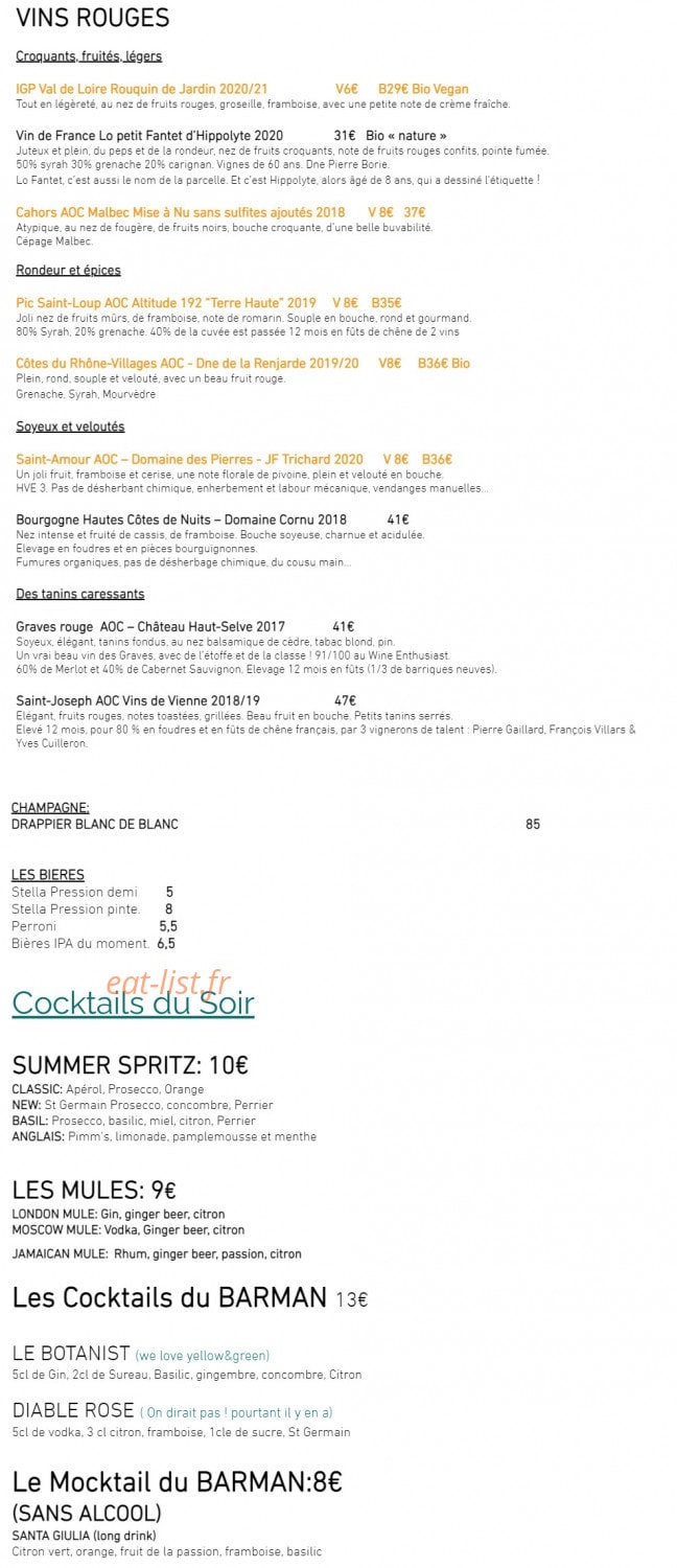 Pistache — carte page 6