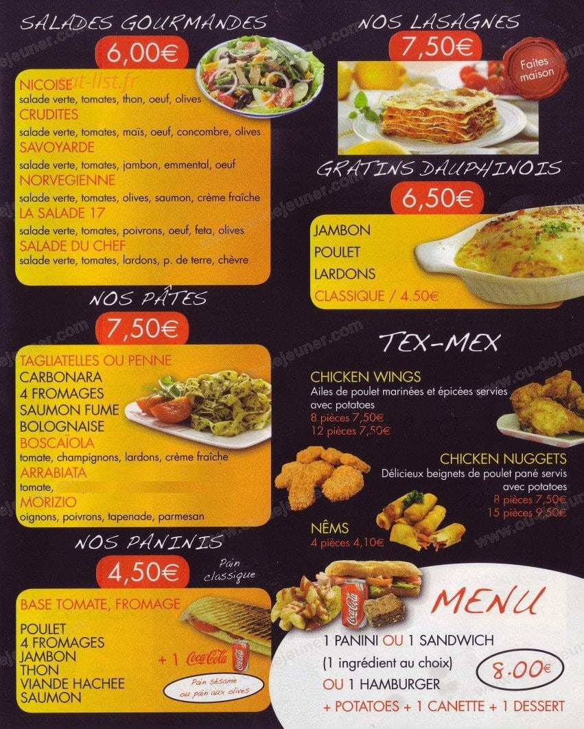 Pizza 17 — carte page 3