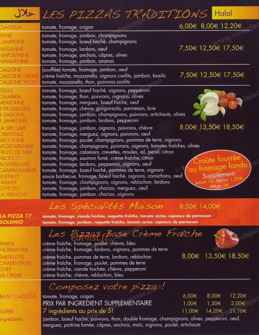 Pizza 17 — carte page 2