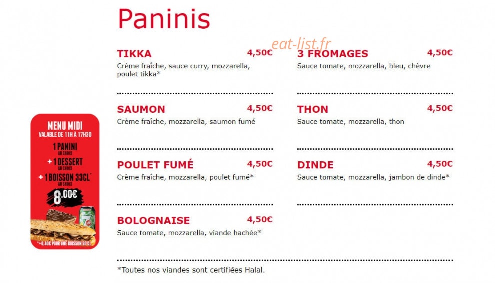 Pizza Cinq l'Authentique — carte page 5