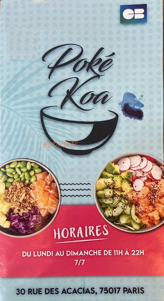 Poke Koa — carte page 1