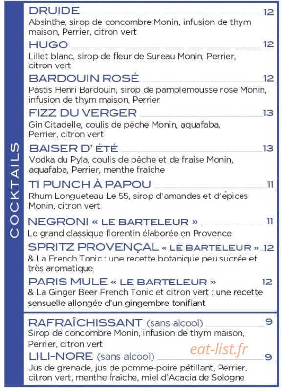 Popu Bistro à Pizza — carte page 6