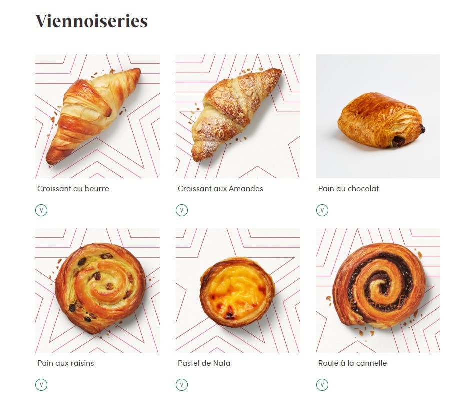 Pret A Manger — carte page 15