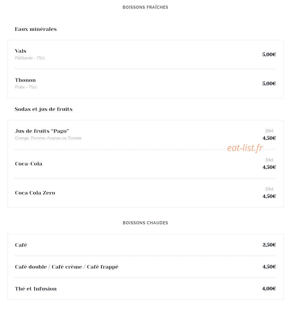 Privé de dessert — carte page 4
