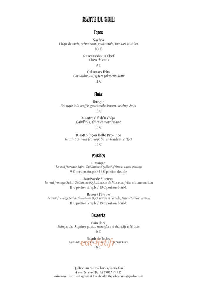 Québecium — carte page 1