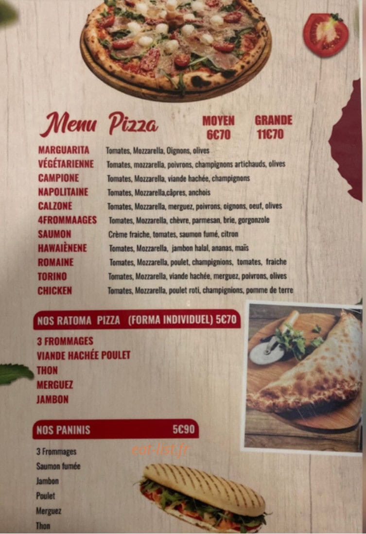 Ratoma Chicken — carte page 2