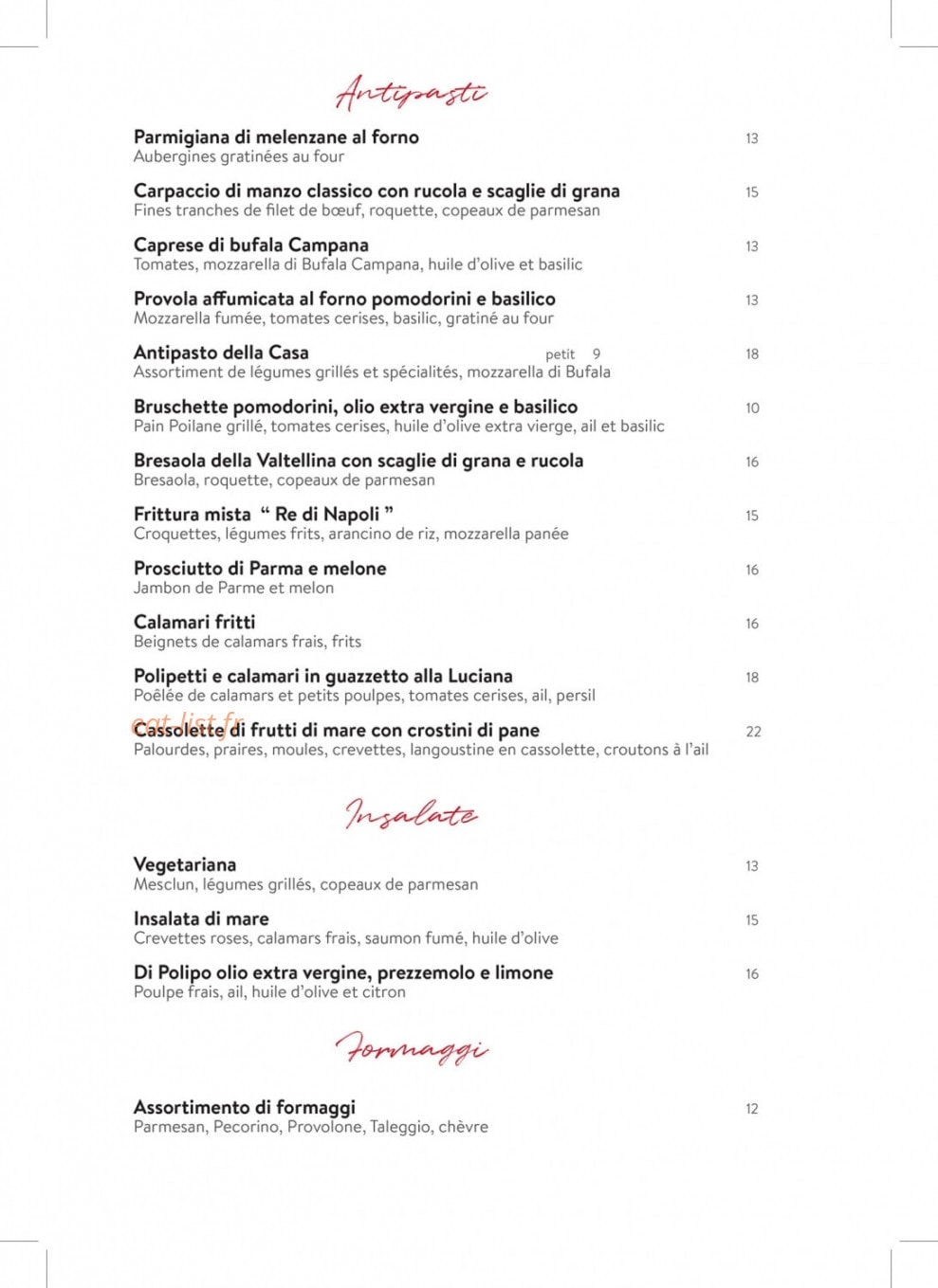 Re Di Napoli — carte page 1