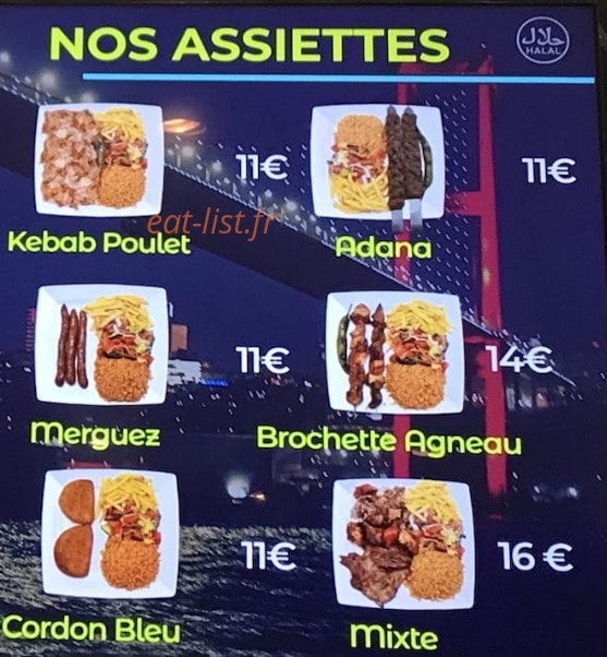 Restaurant Pont d'Istanbul — carte page 5