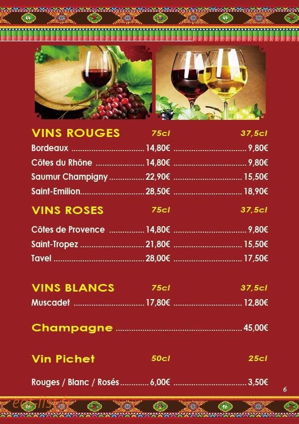 Restaurant Tibetan Pays Des Neiges — carte page 8