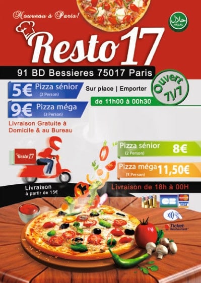 Resto 17 — carte page 1
