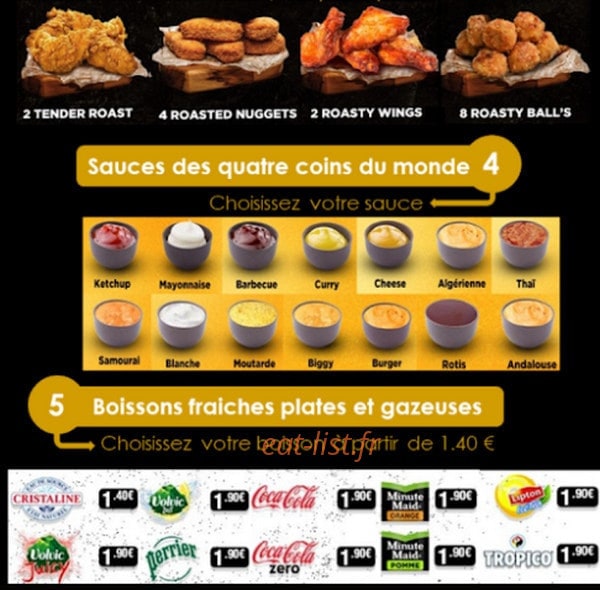 Roast and Roasters — carte page 3