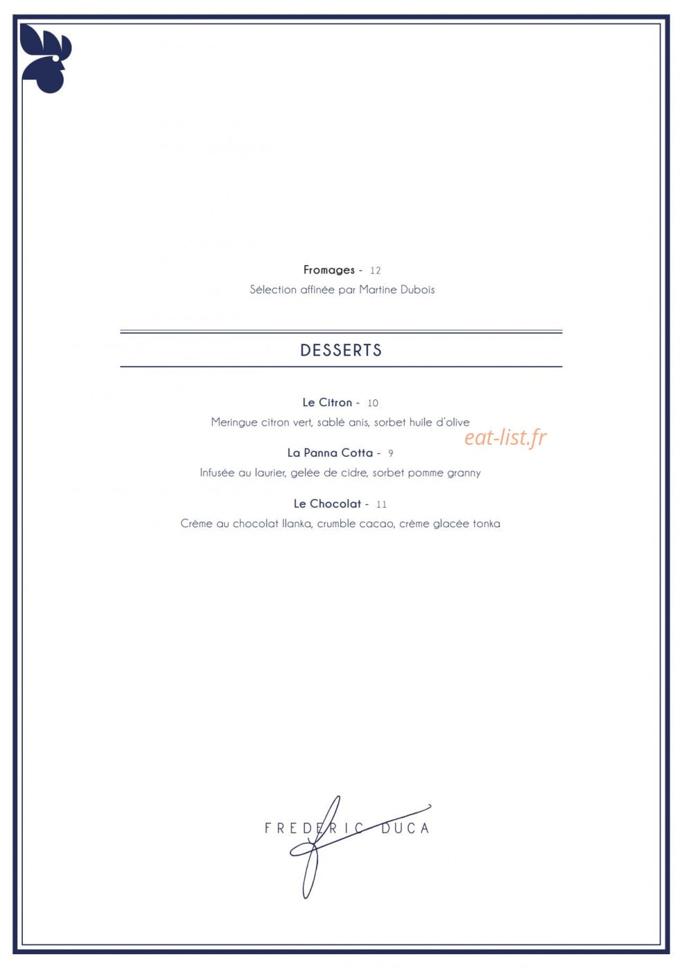 Rooster — carte page 3