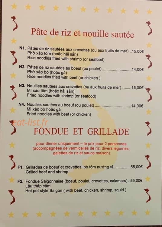 Saigon Etoile — carte page 4