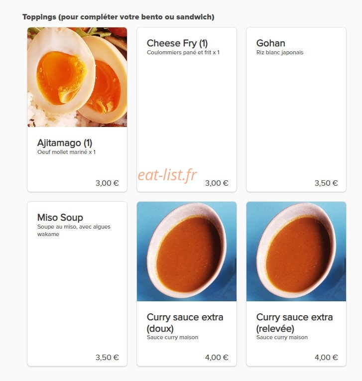 Sando and Curry — carte page 5