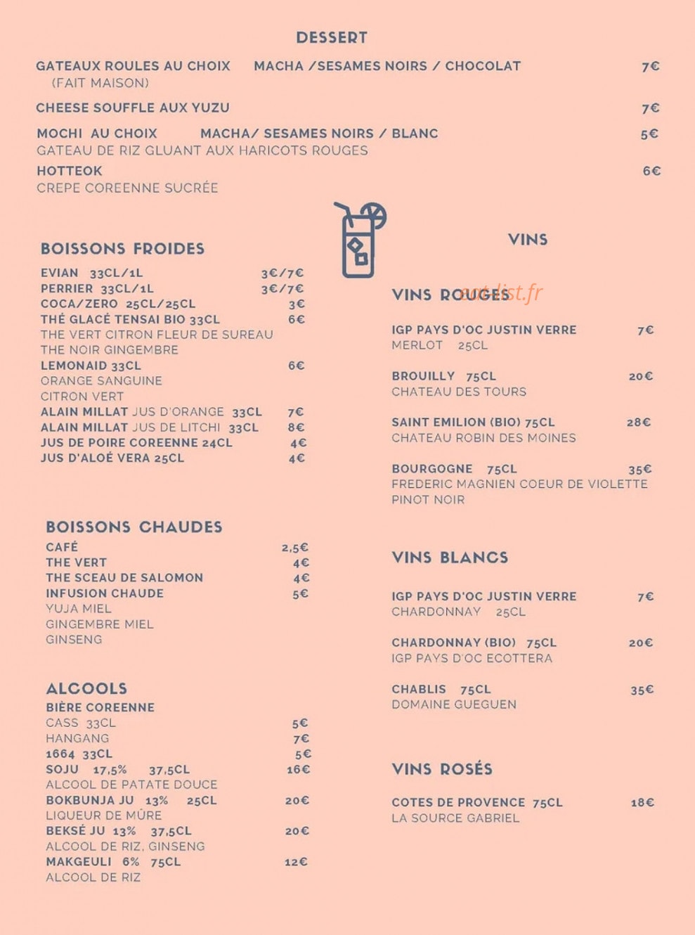 Seoul Toque — carte page 3